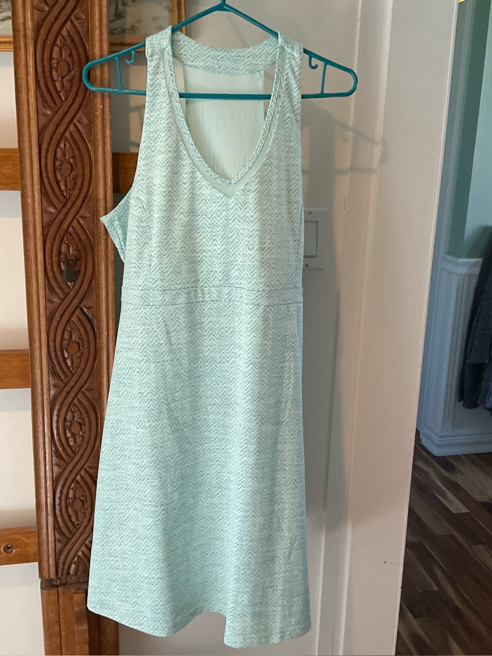 Mondetta Pastel Mint V-Neck Tank Dress